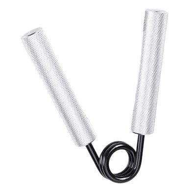 Hiraith Adjustable Aluminum Hand Gripper for Forearm Training, Silver, 250 lb