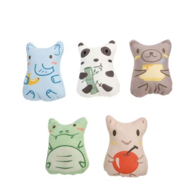 Alipis 5-Piece Plush Catnip Toys for Cats, Interactive Toys for Natural Instincts and Teething