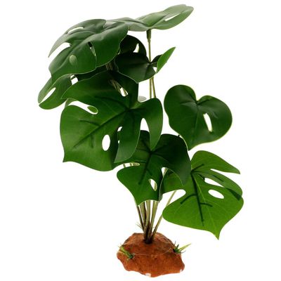 CLISPEED Artificial Green Resin Terrarium Plant with Hiding Place