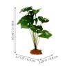 CLISPEED Artificial Green Resin Terrarium Plant with Hiding Place view 2