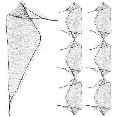 ULTECHNOVO 7-Piece Triangular Hair Nets for Women, Soft Elastic Mesh, Reusable