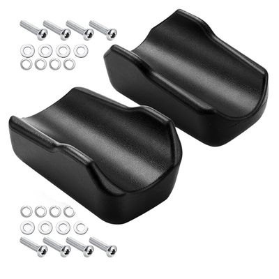 Cryofu Stand-Up Rollator Accessories, 2 Black Armrest Pads for Upright Walkers