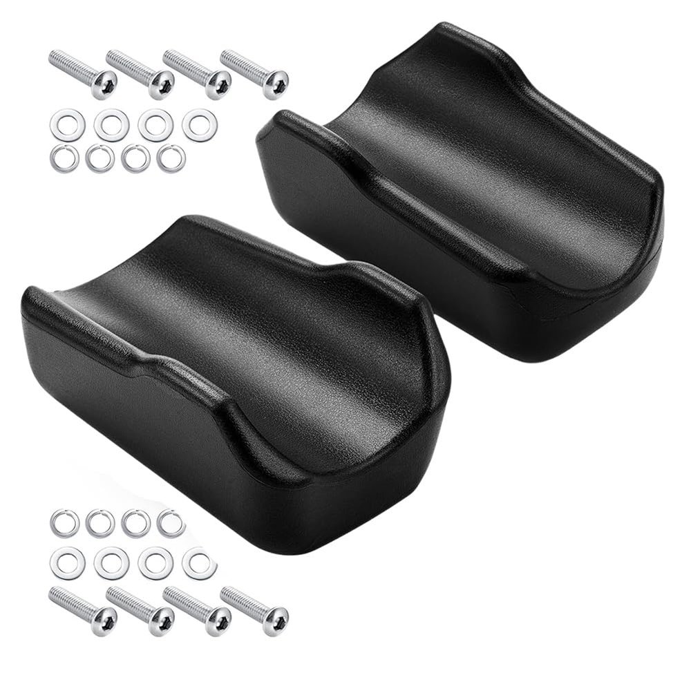 Cryofu Stand-Up Rollator Accessories, 2 Black Armrest Pads for Upright Walkers