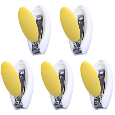 PAMINGONO Baby Nail Clippers, 5-Piece Egg-Shaped Set, Random Color