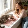 Waterproof PU Leather Cat Feeding Mat view 3