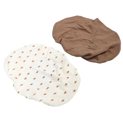 GALPADA 2-Pack Soft, Breathable Cotton Changing Pad Covers