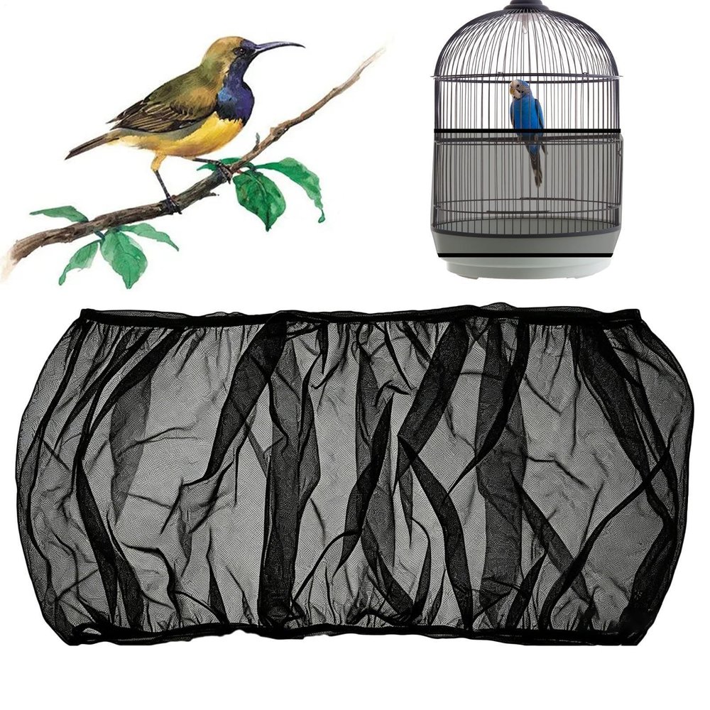 Generic Bird Cage Cover - Dustproof Nylon Mesh Protection