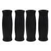 Vaguelly 4-Piece Ergonomic TPR Replacement Handles for Canes and Walkers, Black view 1