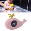 Ailgely Multifunctional Baby Bath Thermometer, Cartoon Whale, Water Temperature Measurement for Bathing and Swimming (Pink) view 4