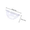 RORPOIR Transparent 9-Inch PP Wash Basin for Makeup Brush and Facial Cleansing view 2