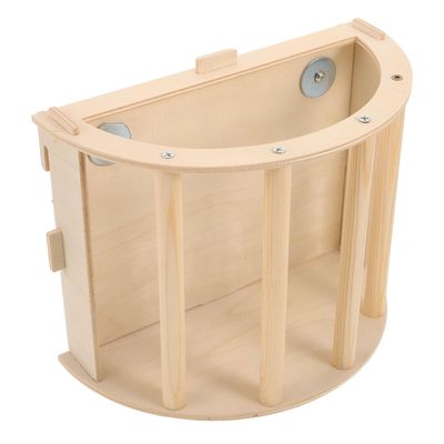 Wooden Hay Rack for Rabbit Cages, Hanging Hay Holder with Clip