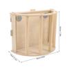 Wooden Hay Rack for Rabbit Cages, Hanging Hay Holder with Clip view 2