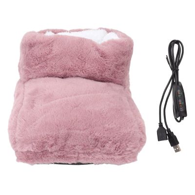 Yusat Electric Heated Foot Warmer, USB Rechargeable, with Removable Heater, Super-Soft Velvet