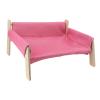 Socobeta Elegant Wooden Hanging Cat Sofa for Lounging and Scratching, Pink view 3
