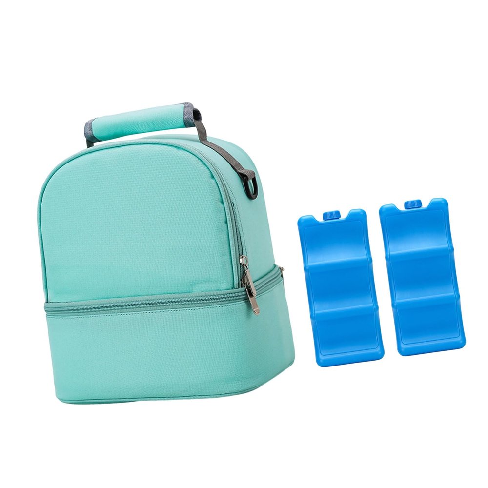 KMGDM Portable Insulated Breast Milk Backpack, Large Capacity, Green, Mass Beauty