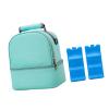 KMGDM Portable Insulated Breast Milk Backpack, Large Capacity, Green, Mass Beauty view 1