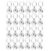 TIDTALEO 24 Pack Metal Bells in Silver for Pet Accessories view 1