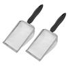 Adorainbow 2-Piece Black Stainless Steel Reptile Scoops for Terrarium Cleaning view 1