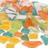 Gitohoni 110-Piece Orange Mosaic Glass Stones for DIY Crafts and Decoration view 3