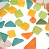 Gitohoni 110-Piece Orange Mosaic Glass Stones for DIY Crafts and Decoration view 4