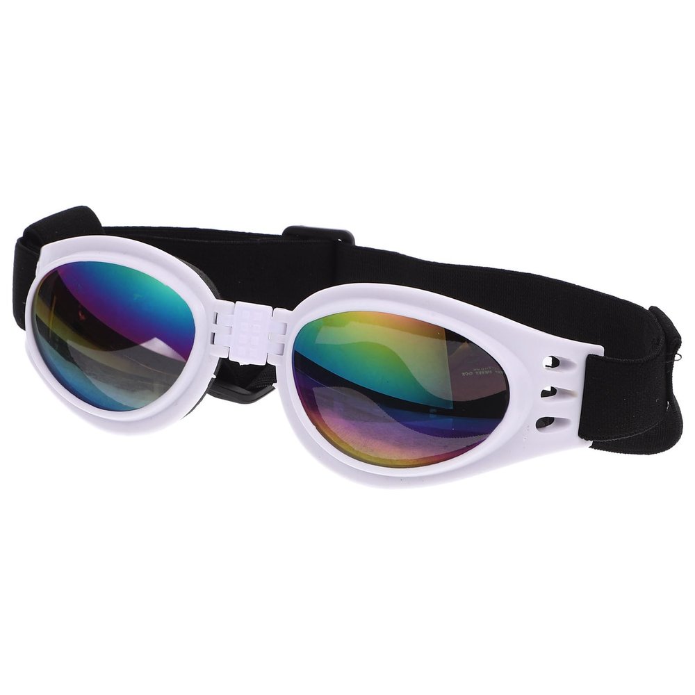 BESTOMZ Dog Sunglasses with UV Protection, Windproof Design and Folding ABS Frame