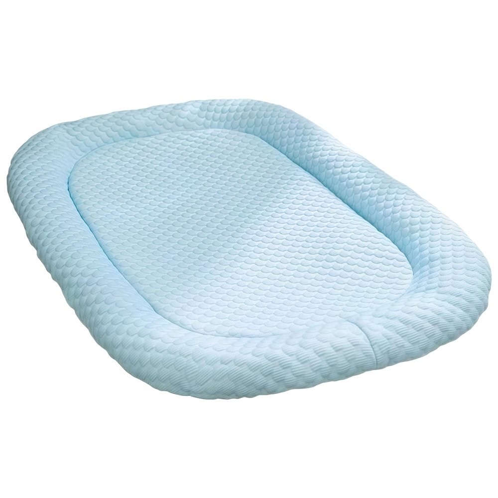 Machify Cooling Mat for Cats and Dogs, Ocean Blue, 3D Ice Bean Technology, Medium