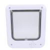 Naroote Cat Door, 4-Way-Control Pet Flap, Transparent, for Cats and Dogs, Fences, Windows, and Walls (L) view 1
