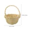 ROMISBABA 4-Piece Small Rattan Baskets with Handles view 2