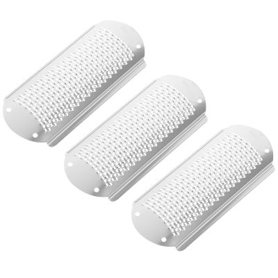 iplusmile 3-Piece Stainless Steel Foot Files, Lightweight and Reusable for Removing Dead Skin During At-Home and Salon Pedicures