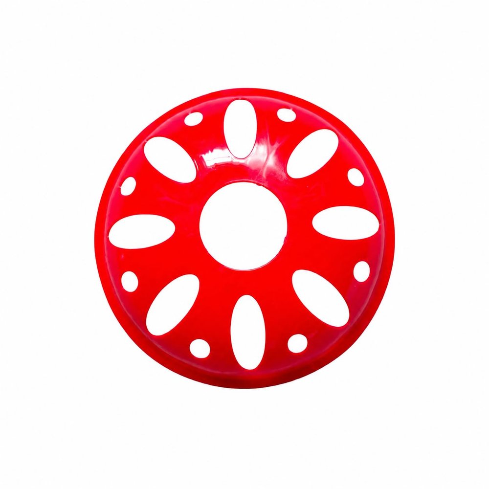 JISADER Soccer Training Cones, 20 x 5 cm, PE Sports Marker Cones, Red