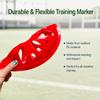 JISADER Soccer Training Cones, 20 x 5 cm, PE Sports Marker Cones, Red view 2