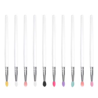 HAKIDZEL 10-Piece Silicone Eyeshadow and Lip Brushes for Women, for Weddings and Performances