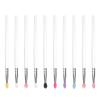 HAKIDZEL 10-Piece Silicone Eyeshadow and Lip Brushes for Women, for Weddings and Performances view 1