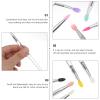 HAKIDZEL 10-Piece Silicone Eyeshadow and Lip Brushes for Women, for Weddings and Performances view 2