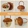 Small Rattan Snack Basket with Handle view 4
