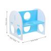 CRAFTHROU PVC Tunnel Toy for Small Animals with Guinea Pig Hideout view 2