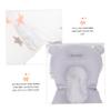 Baby Bath Seat and Bath Cushion, White, for Newborns view 3
