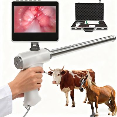 POIMHEW Visual Endoscope Insemination Gun for Cattle with LCD Screen