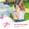 UKCOCO Quiet Hamster Wheel, Plastic and Steel, Bite-Resistant and Injury-Safe, for Mice and Chinchillas, Random Color view 3