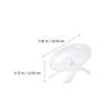 HOMOCONO Quiet Hamster Wheel, White, Random Color, Plastic and Steel, with Injury Prevention for Chinchillas and Mice view 2