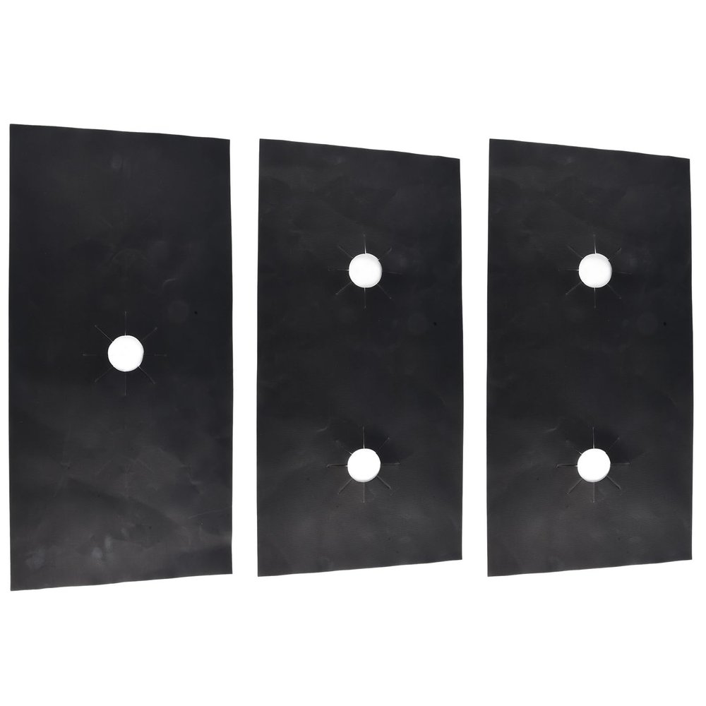 WheatThrive Gas Stove Protector, Gas Stove Mat, Oven Liner, 5-Hole Heat-Resistant Cover, Easy to Clean, Reusable, for Kitchen, 3-Piece Set