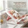 Baby Bath Seat, Ergonomic Newborn Tub with Suction Cups, 0–12 Months view 2