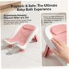 Baby Bath Seat, Ergonomic Newborn Tub with Suction Cups, 0–12 Months view 3