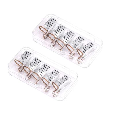 Operitacx 10-Piece Aluminum Nail Extension Forms, Curved