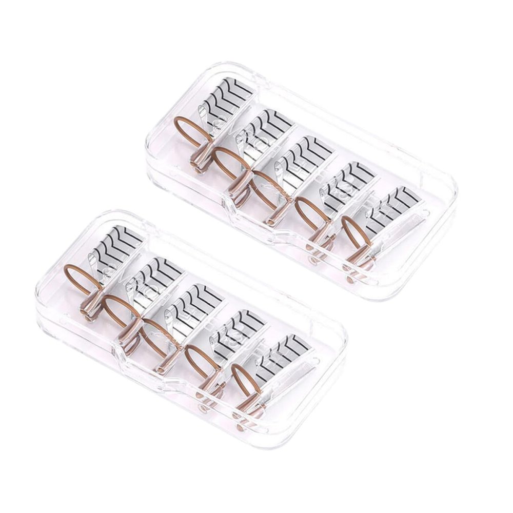 Operitacx 10-Piece Aluminum Nail Extension Forms, Curved