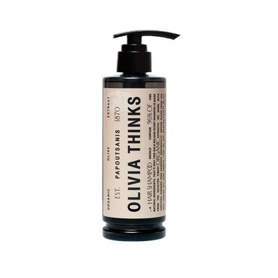 Olivia Thinks Shampoo 380 ml, Vegan with Olive Oil and Plant-Based Keratin