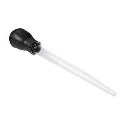 IMIKEYA 2-Pack 30 mL Aquarium Pipettes for Manual Cleaning and Waste Removal, Black TPU Aquarium Cleaning Tools