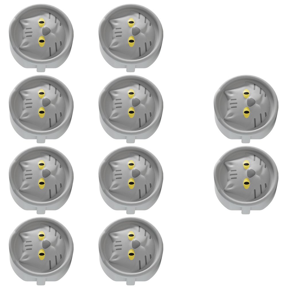 10-Pack Silicone European Outlet Covers, Childproof Safety Guards