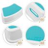 Generic Toilet Stool with Strong Durability in Blue Plastic view 3