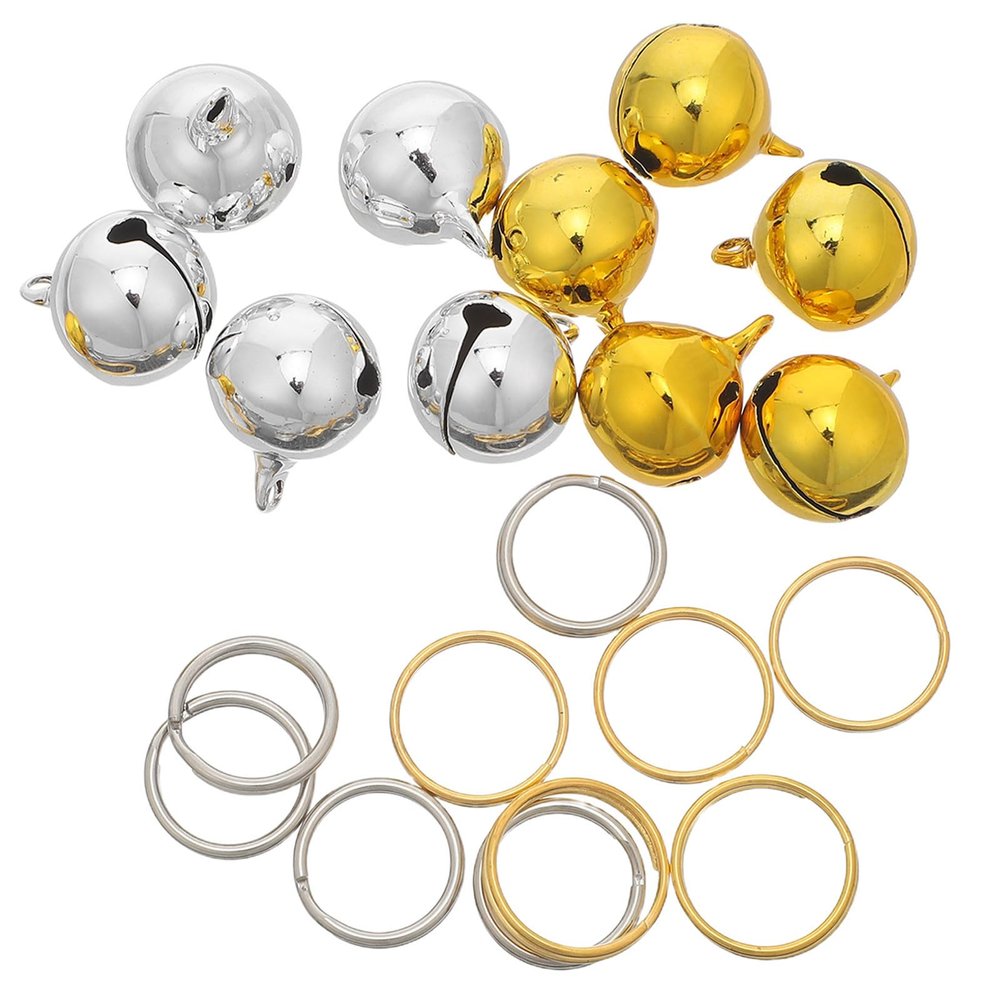 Toyvian 10-Pack Pet Bells with Keyring
